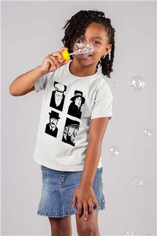 Peaky Blinders Baskılı Beyaz Unisex Beyaz Çocuk Tişört - Tshirt