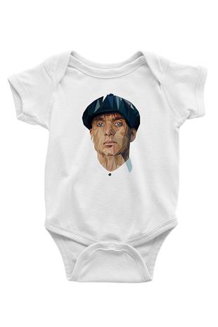 Peaky Blinders Baskılı Beyaz Unisex Bebek Body - Zıbın