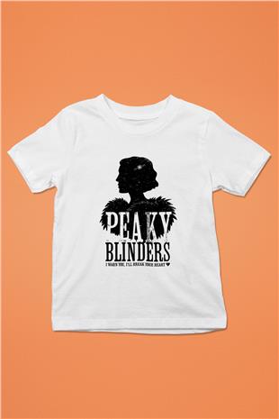 Peaky Blinders Baskılı Beyaz Unisex Beyaz Çocuk Tişört - Tshirt