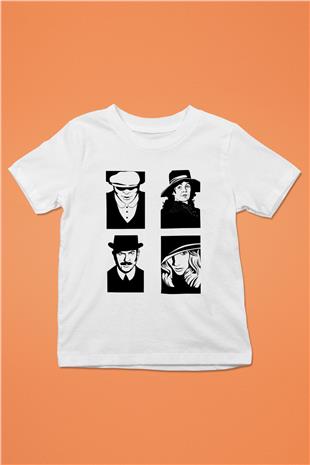 Peaky Blinders Baskılı Beyaz Unisex Beyaz Çocuk Tişört - Tshirt