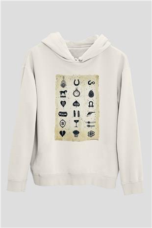 Peaky Blinders Baskılı Beyaz Unisex Hoodie