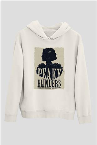 Peaky Blinders Baskılı Beyaz Unisex Hoodie