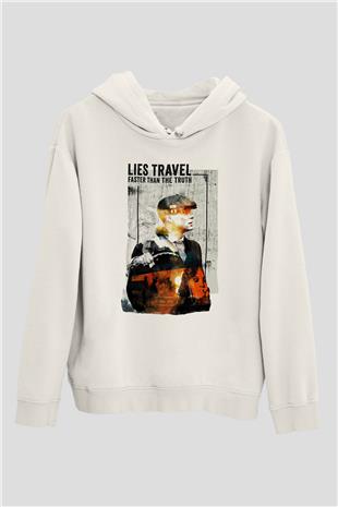 Peaky Blinders Baskılı Beyaz Unisex Hoodie