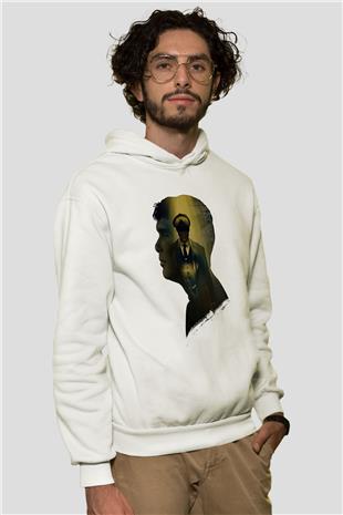 Peaky Blinders Baskılı Beyaz Unisex Hoodie