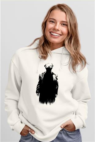 Peaky Blinders Baskılı Beyaz Unisex Hoodie
