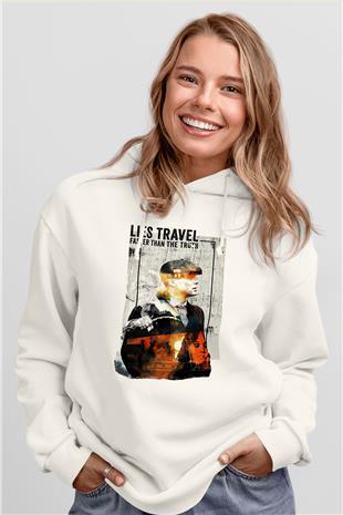 Peaky Blinders Baskılı Beyaz Unisex Hoodie
