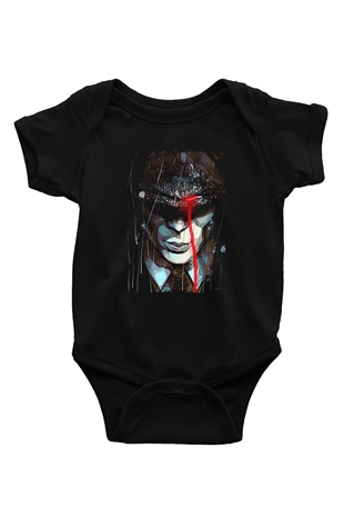 Peaky Blinders Baskılı Unisex Siyah Bebek Body - Zıbın