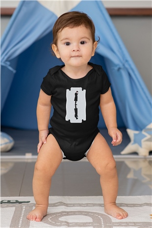 Peaky Blinders Baskılı Unisex Siyah Bebek Body - Zıbın