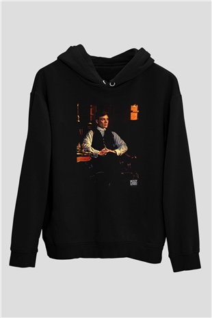 Peaky Blinders Baskılı Unisex Siyah Hoodie