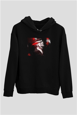 Peaky Blinders Baskılı Unisex Siyah Hoodie
