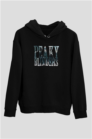 Peaky Blinders Baskılı Unisex Siyah Hoodie