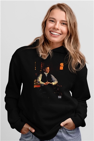 Peaky Blinders Baskılı Unisex Siyah Hoodie