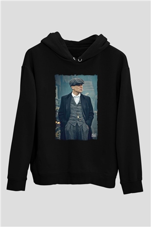 Peaky Blinders Baskılı Unisex Siyah Hoodie