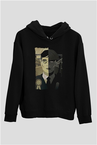 Peaky Blinders Baskılı Unisex Siyah Hoodie