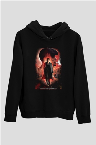 Peaky Blinders Baskılı Unisex Siyah Hoodie