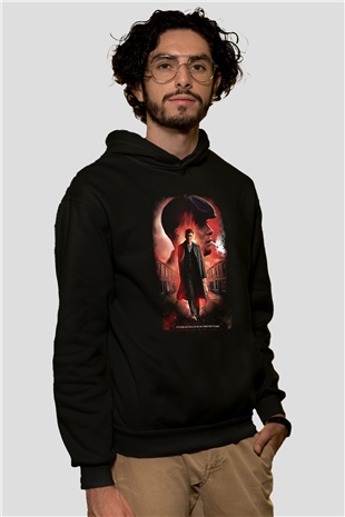 Peaky Blinders Baskılı Unisex Siyah Hoodie