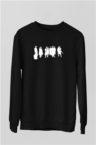 Peaky Blinders Baskılı Unisex Siyah Sweatshirt