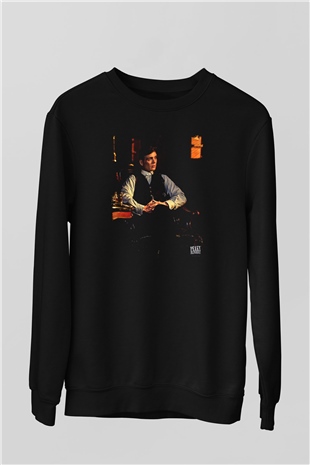 Peaky Blinders Baskılı Unisex Siyah Sweatshirt