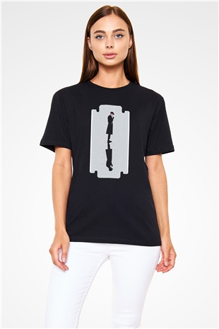 Peaky Blinders Baskılı Unisex Siyah Tişört - Tshirt