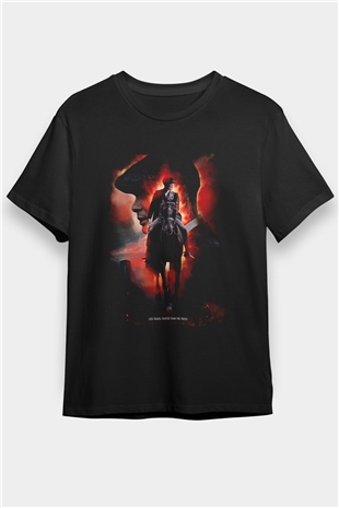 Peaky Blinders Baskılı Unisex Siyah Tişört - Tshirt