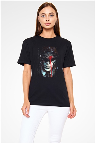 Peaky Blinders Baskılı Unisex Siyah Tişört - Tshirt