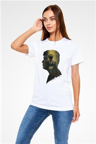 Peaky Blinders Unisex Baskılı Beyaz Tişört - Tshirt
