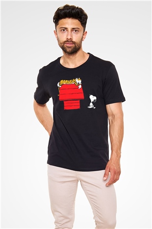 Peanuts Siyah Unisex Tişört