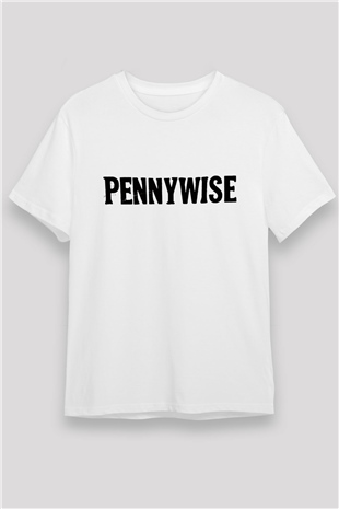 Pennywise Beyaz Unisex Tişört T-Shirt - TişörtFabrikası