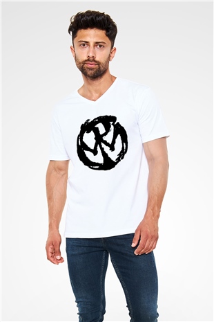 Pennywise Beyaz Unisex V Yaka Tişört T-Shirt