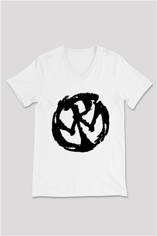 Pennywise Beyaz Unisex V Yaka Tişört T-Shirt