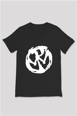Pennywise Siyah Unisex V Yaka Tişört T-Shirt
