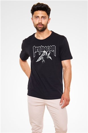 Pentagram Siyah Unisex Tişört T-Shirt - TişörtFabrikası