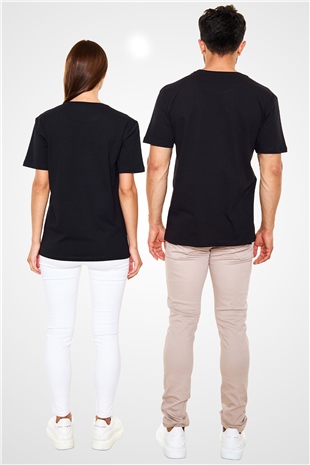 Pentagram Siyah Unisex Tişört T-Shirt - TişörtFabrikası