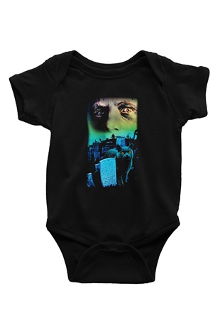 Pet Sematary Baskılı Siyah Bebek Body - Zıbın