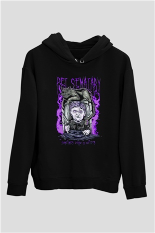 Pet Sematary Siyah Unisex Hoodie