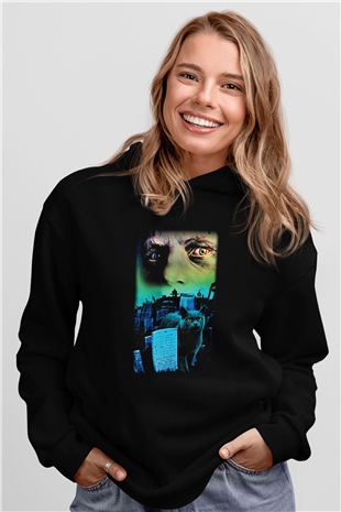 Pet Sematary Siyah Unisex Kapüşonlu Sweatshirt