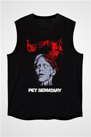 Pet Sematary Siyah Unisex Kolsuz Tişört