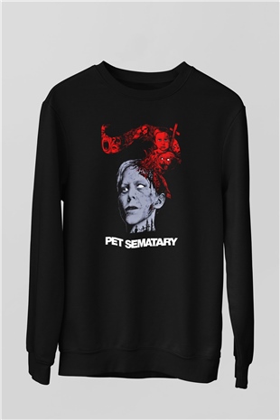 Pet Sematary Siyah Unisex Sweatshirt