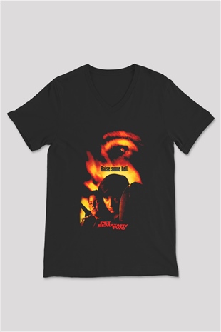 Pet Sematary Siyah Unisex  V Yaka Tişört