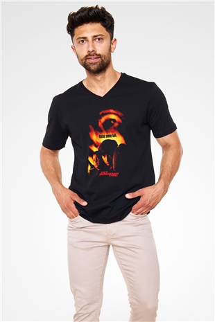 Pet Sematary Siyah Unisex  V Yaka Tişört
