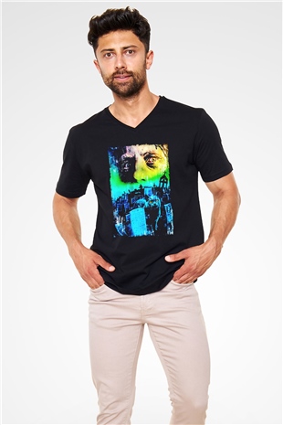 Pet Sematary Siyah Unisex  V Yaka Tişört