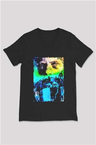Pet Sematary Siyah Unisex  V Yaka Tişört