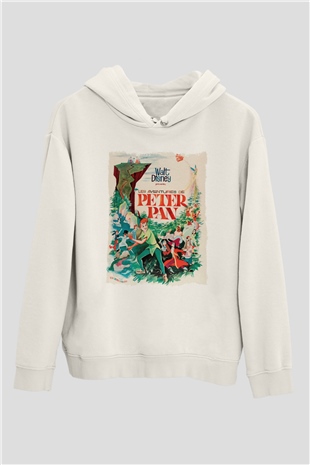 Peter Pan Beyaz Unisex Hoodie