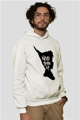 Peter Pan Beyaz Unisex Hoodie