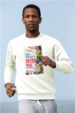 Peter Pan Beyaz Unisex Sweatshirt