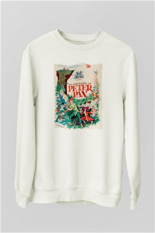 Peter Pan Beyaz Unisex Sweatshirt