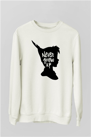 Peter Pan Beyaz Unisex Sweatshirt