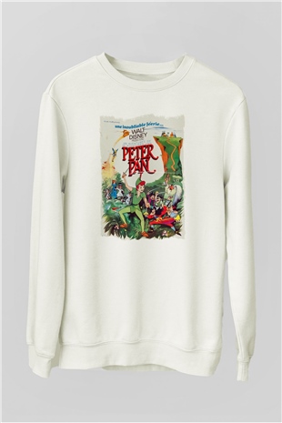 Peter Pan Beyaz Unisex Sweatshirt