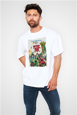 Peter Pan Beyaz Oversize Tişört Oversize T-shirt