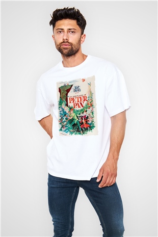 Peter Pan Beyaz Oversize Tişört Oversize T-shirt